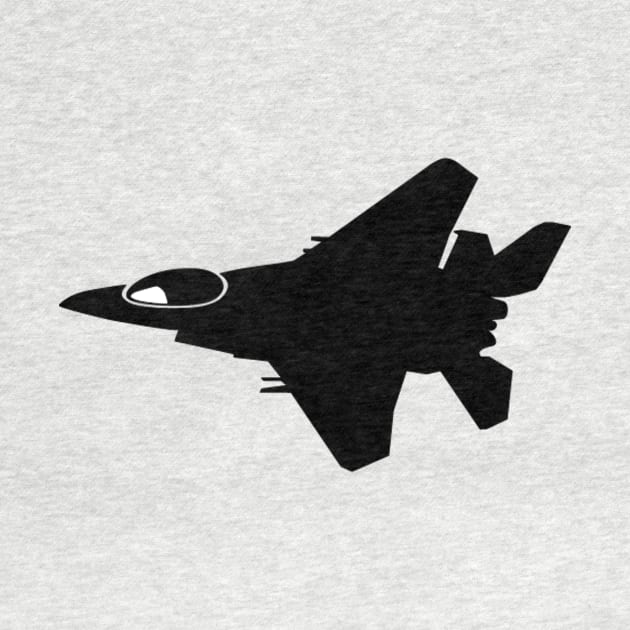 Flying Army Jet Plane Silhouette by AustralianMate